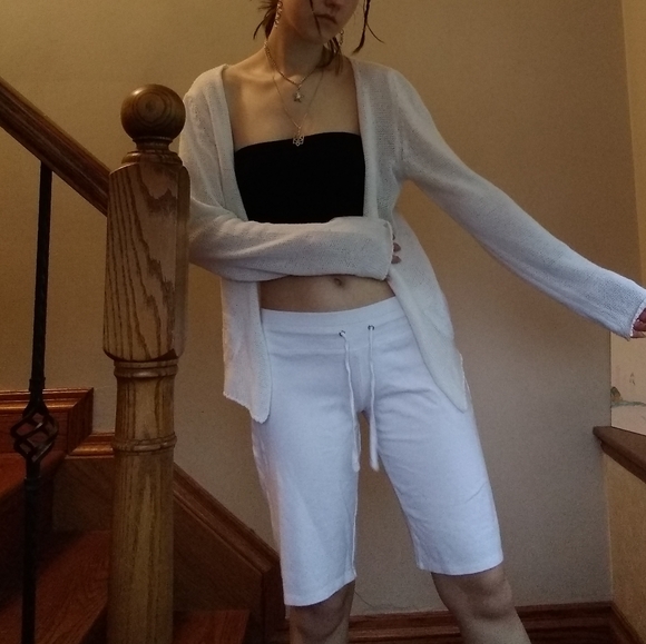 White la vie en rose cotton shorts - Picture 3 of 4